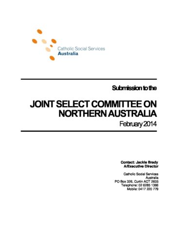 39 CSSA Submission Joint Select Committee On Northern Australia 170214