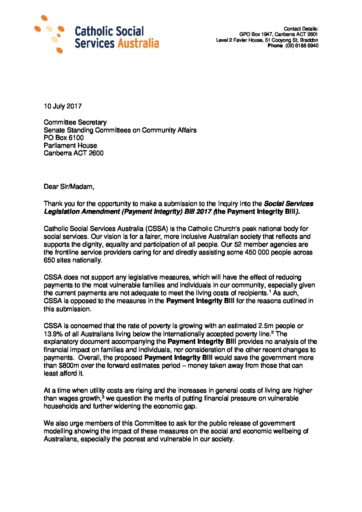 11 10072017 Cssa Sub To Senate Commitee Payment Integrity Bill