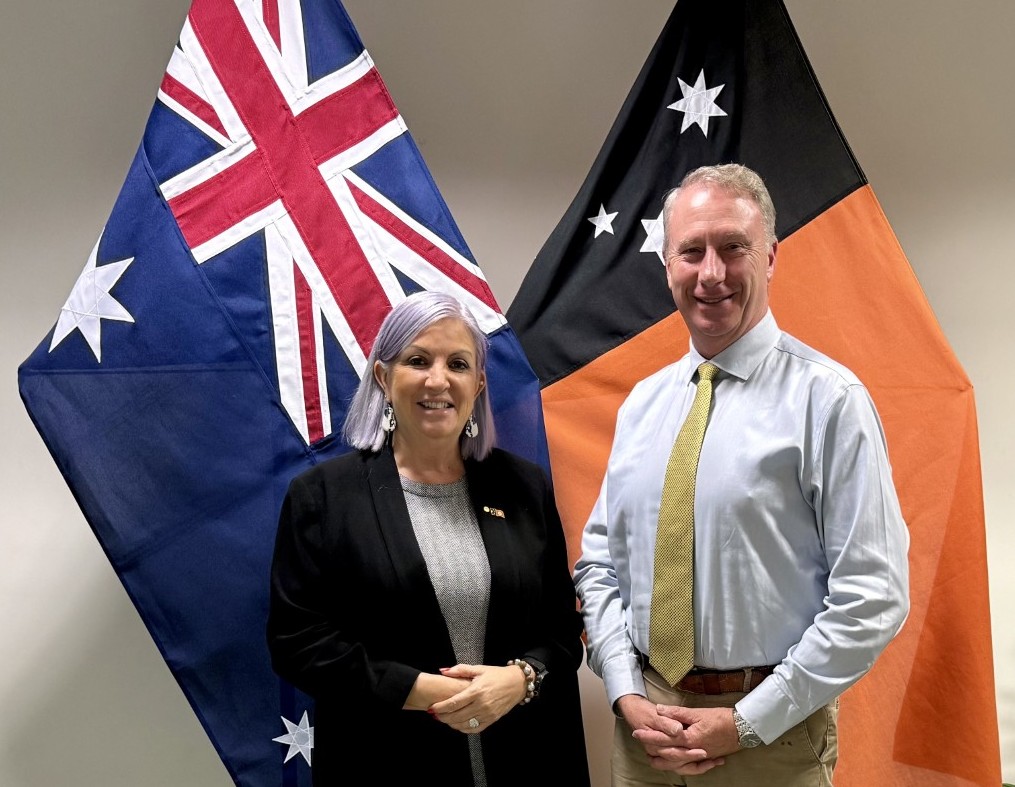 Dr Jerry Nockles with Hon Robyn Cahill OAM