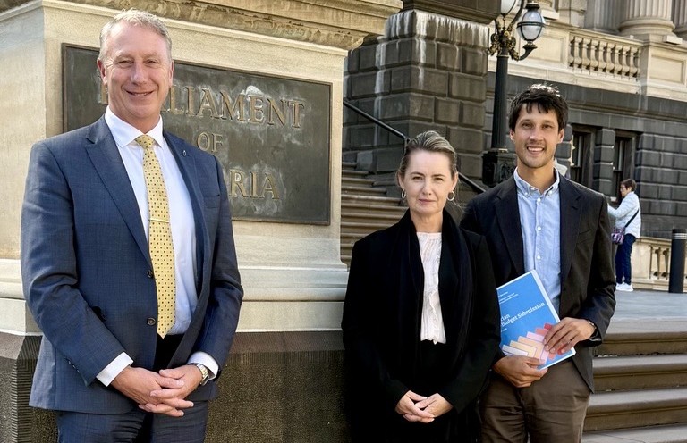 Dr Jerry Nockles in Victorian Parliament House