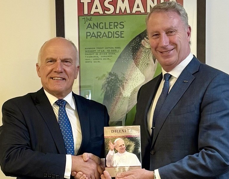 Dr Jerry Nockles with Eric Abetz